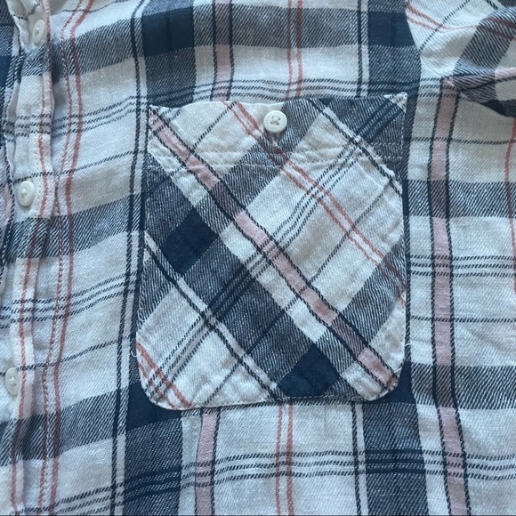 SANCTUARY ANTHROPOLOGIE PLAID BUTTON FRONT SHIRT - XS - Picture 5 of 10